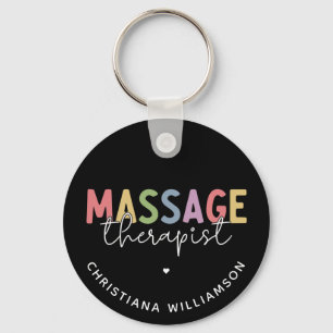 Anpassningsbar Massage Therapist   Gift för massag Nyckelring