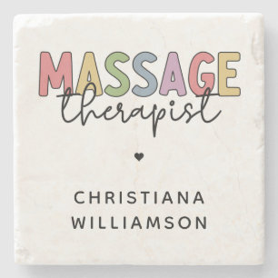 Anpassningsbar Massage Therapist Gift för massag Stenunderlägg