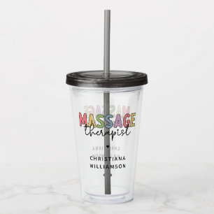 Anpassningsbar Massage Therapist Gift för massag Take Away Mugg