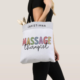 Anpassningsbar Massage Therapist | Gift för massag Tygkasse