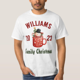 Anpassningsbar matchande julfamilj t shirt