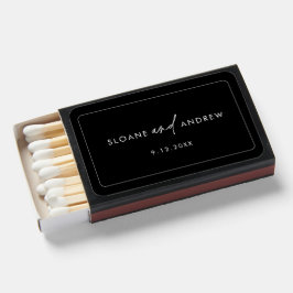ANPASSNINGSBAR Matchbox för NOIR Bröllop (uppsättn