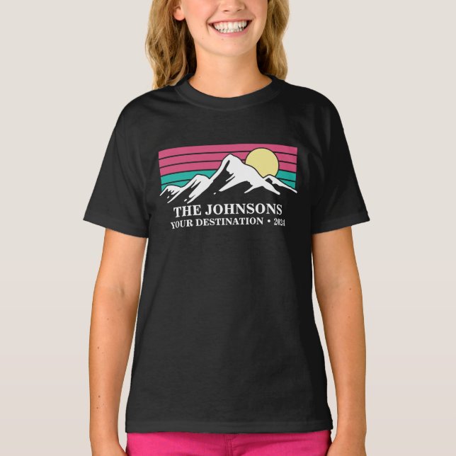 Anpassningsbar Matching Family Vacation Camping Gr T Shirt (Framsida)