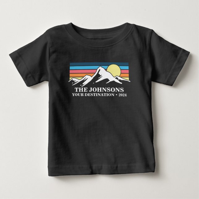 Anpassningsbar Matching Family Vacation Camping Gr T Shirt (Framsida)