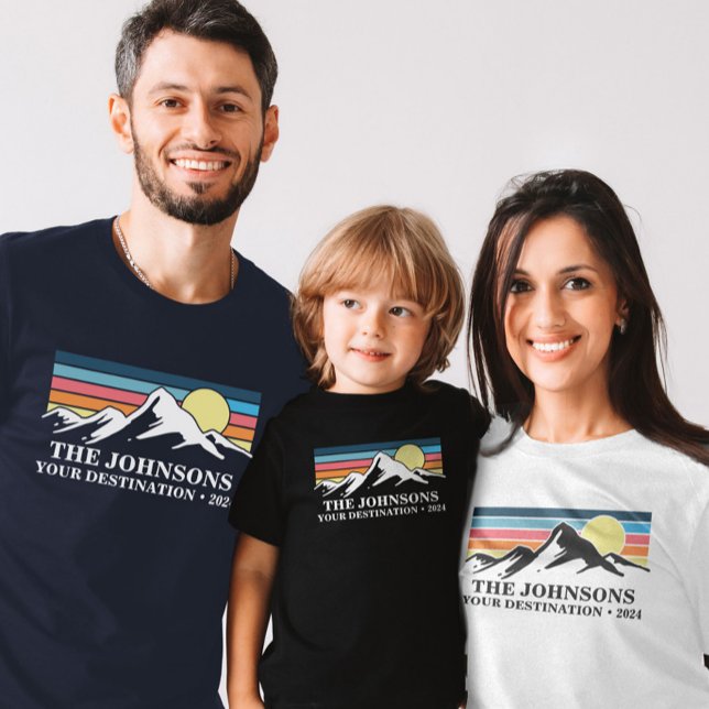 Anpassningsbar Matching Family Vacation Camping Gr T Shirt (Custom Matching Family Vacation Camping Group T-Shirt)