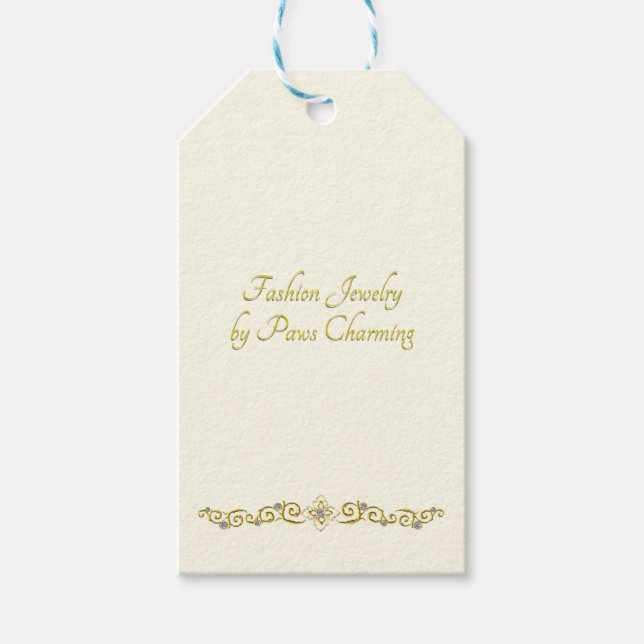 Anpassningsbar Matte Juvelry Hanging Visning Cards Presentetikett (Framsidan)