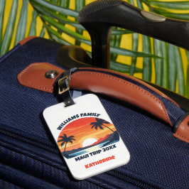 Anpassningsbar Maui Resa Coola Sunrise Handflatan  Bagagebricka