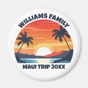 Anpassningsbar Maui Resa Coola Sunrise Handflatan Magnet