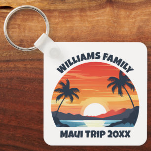 Anpassningsbar Maui Resa Coola Sunrise Handflatan  Nyckelring