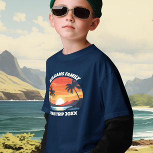 Anpassningsbar Maui Resa Coola Sunrise Handflatan T Shirt