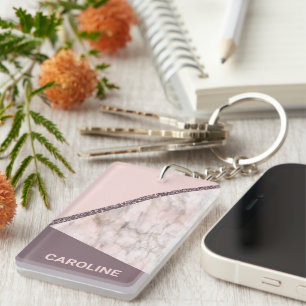 Anpassningsbar  Mauve Rosa Glitter Rand Mönster