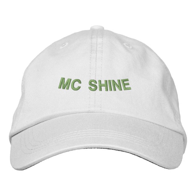Anpassningsbar MC Shine Celebration-klädkammare Broderad Keps (Framsida)