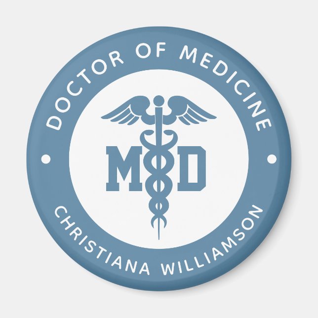 Anpassningsbar MD Doktor vid Medicine Doktor Stude Magnet (Framsidan)