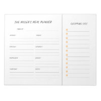 Anpassningsbar Meal Planner och livsmedel lista