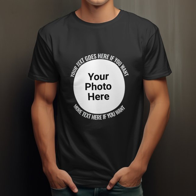 Anpassningsbar med Bild och text T Shirt (Skapare uppladdad)
