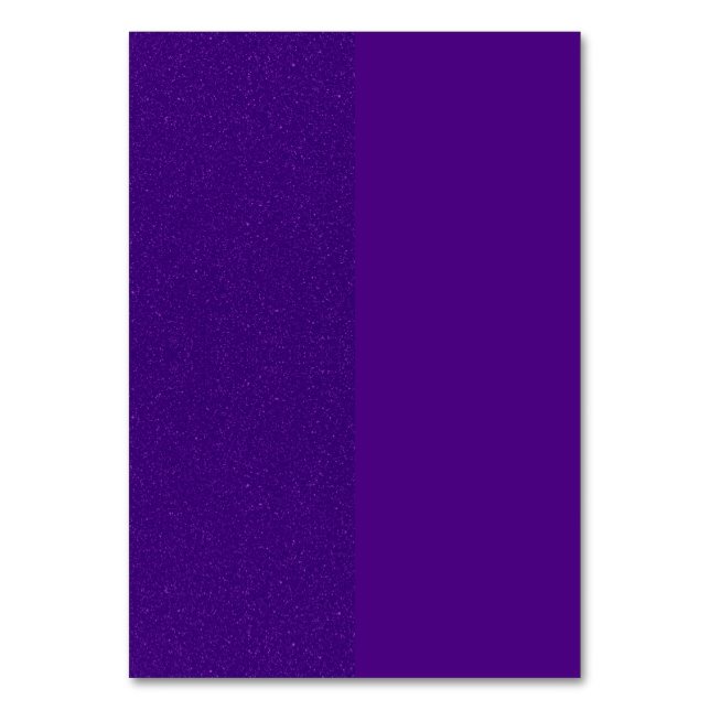 Anpassningsbar med dubbla Lila Glitter Bord-kort Bordsnummer (Framsidan)