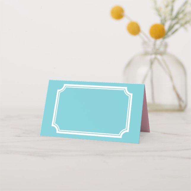 Anpassningsbar med invikt platskort för bröllopsmo placeringskort (Framsida)