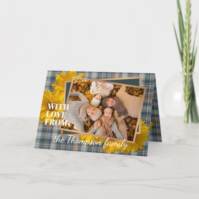 Anpassningsbar med Kärlek för Helgdag av Thanksgiv Helgkort (Framsida)