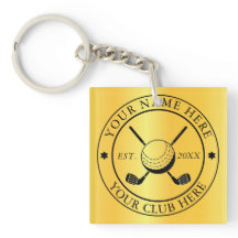 Anpassningsbar med Klubb Emblem Square enkelsidig