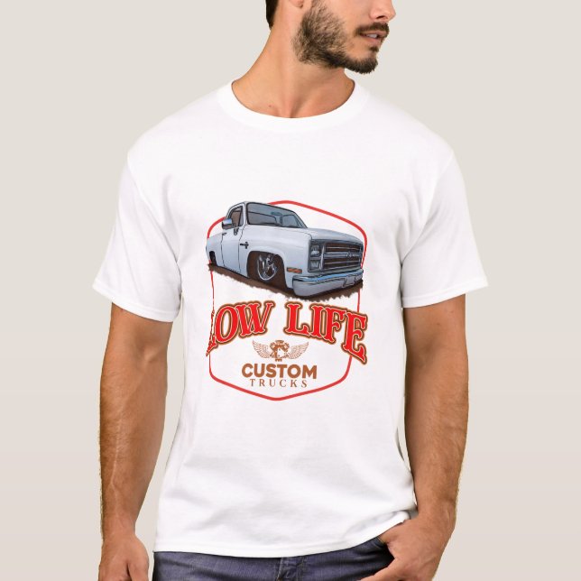 Anpassningsbar med låg livslängd t shirt (Framsida)