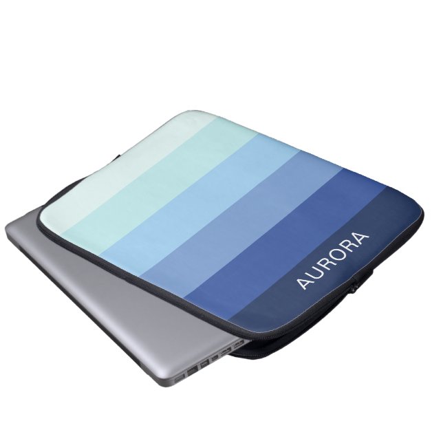 Anpassningsbar med motiv övertoning med Namn - Laptop Fodral (Framre botten)