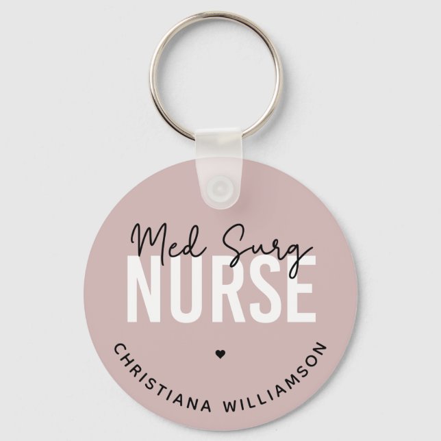 Anpassningsbar Med Surg Nurse | Sjuksköterska för  Nyckelring (Framsida)