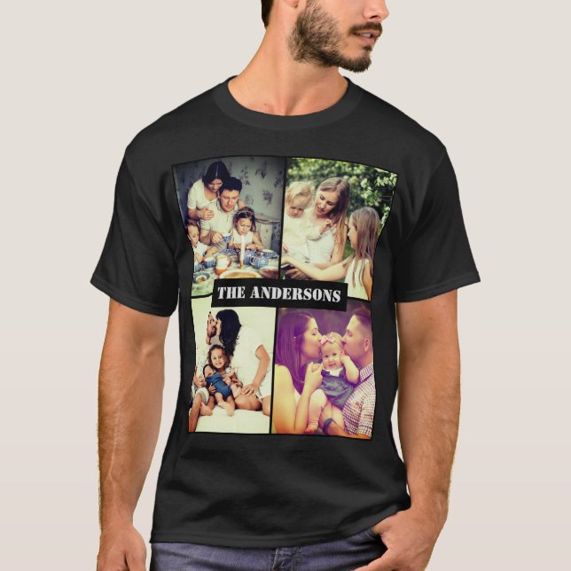 Anpassningsbar med text t shirt (Framsida)