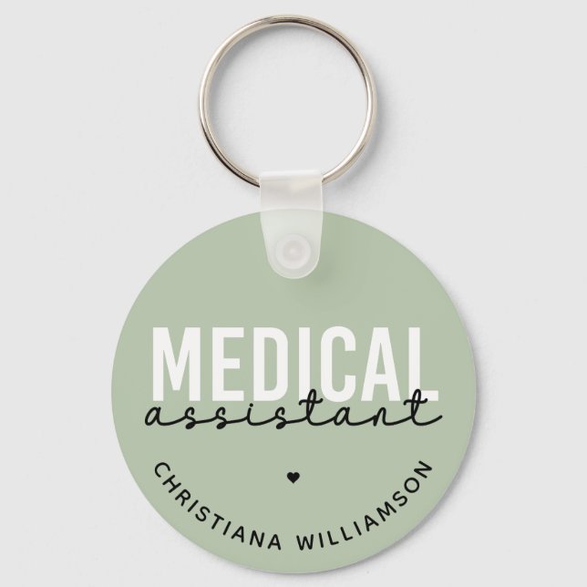 Anpassningsbar Medicinsk assistent | Klinisk assis Nyckelring (Framsida)