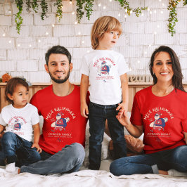 Anpassningsbar Mele Kalikimaka Santa Hawaiian Jul T Shirt