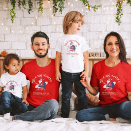 Anpassningsbar Mele Kalikimaka Santa Hawaiian Jul T Shirt