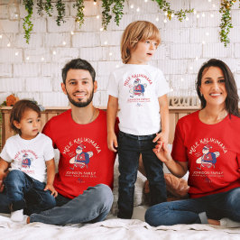 Anpassningsbar Mele Kalikimaka Santa Hawaiian Jul T Shirt