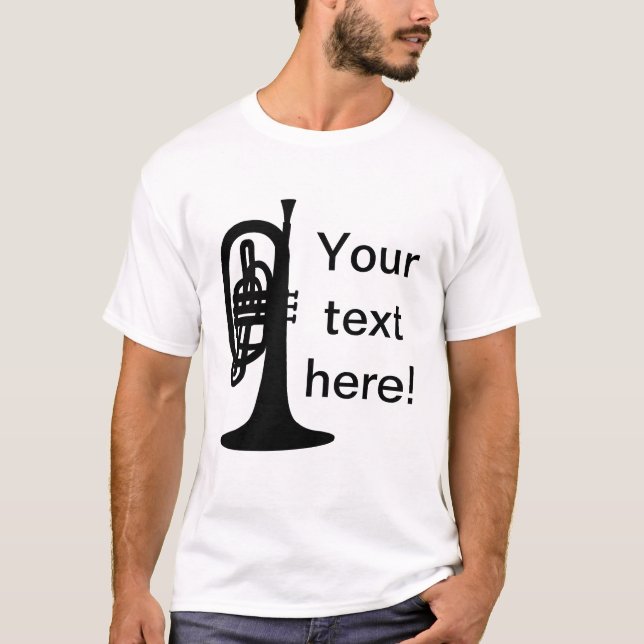 Anpassningsbar Mellophone T Shirt (Framsida)