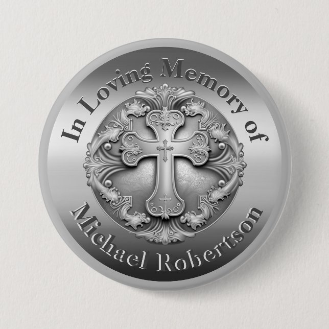 Anpassningsbar Memorial med Kor Knapp (Framsida)