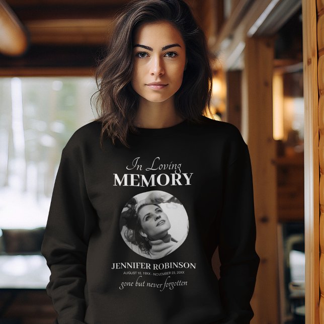 Anpassningsbar Memorial Photo Funeral T Shirt (Skapare uppladdad)