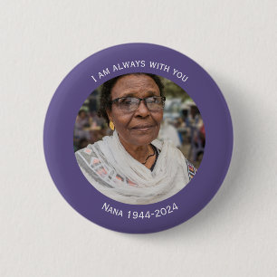 Anpassningsbar Memorial Photo Lapel Pin, Funeral,  Knapp