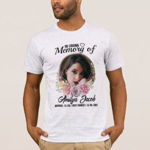 Anpassningsbar Memorial Rest in Peace T-Shirt Pe