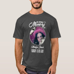 Anpassningsbar Memorial Rest in Peace T-Shirt Pe