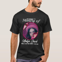 Anpassningsbar Memorial Rest in Peace T-Shirt | Pe