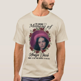 Anpassningsbar Memorial Rest in Peace T-Shirt | Ri