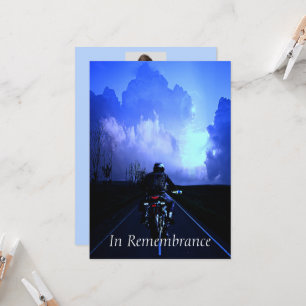 Anpassningsbar Memorial Service Biker Chopper Inbjudningar