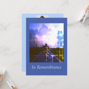 Anpassningsbar Memorial Service Biker Chopper Inbjudningar