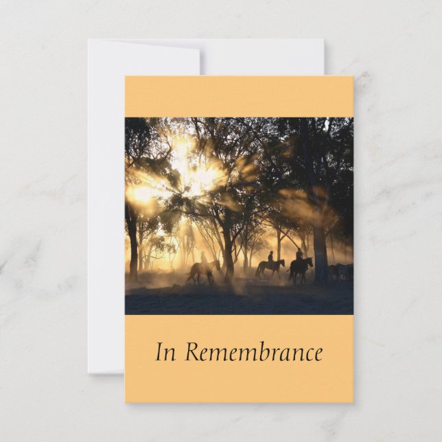 Anpassningsbar Memorial Service - vackra Sunshine  Inbjudningar (Framsida)