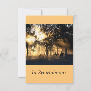 Anpassningsbar Memorial Service - vackra Sunshine Inbjudningar