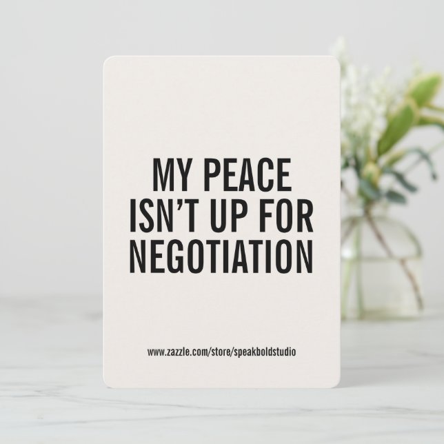 Anpassningsbar Mental Health Quote Card, självbetj Julkort (Stående Fram)