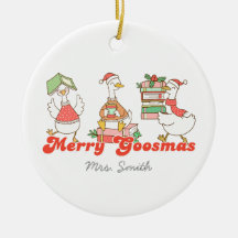 Anpassningsbar Merry Goosemas Ornament