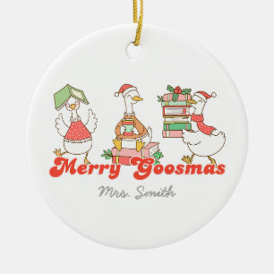 Anpassningsbar Merry Goosemas Ornament