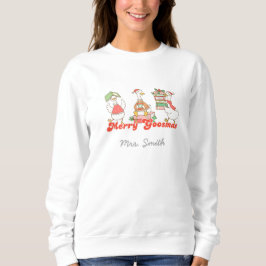 Anpassningsbar Merry Goosemas Sweatshirt T Shirt