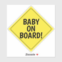 Anpassningsbar Message Baby ombord på bilen Klistermärken