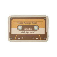 Anpassningsbar Message Cassette Bath Mat-bandmatni