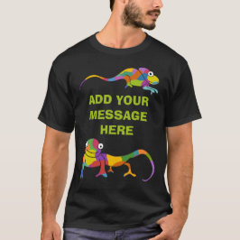 Anpassningsbar Message Chameleons-grafik T Shirt